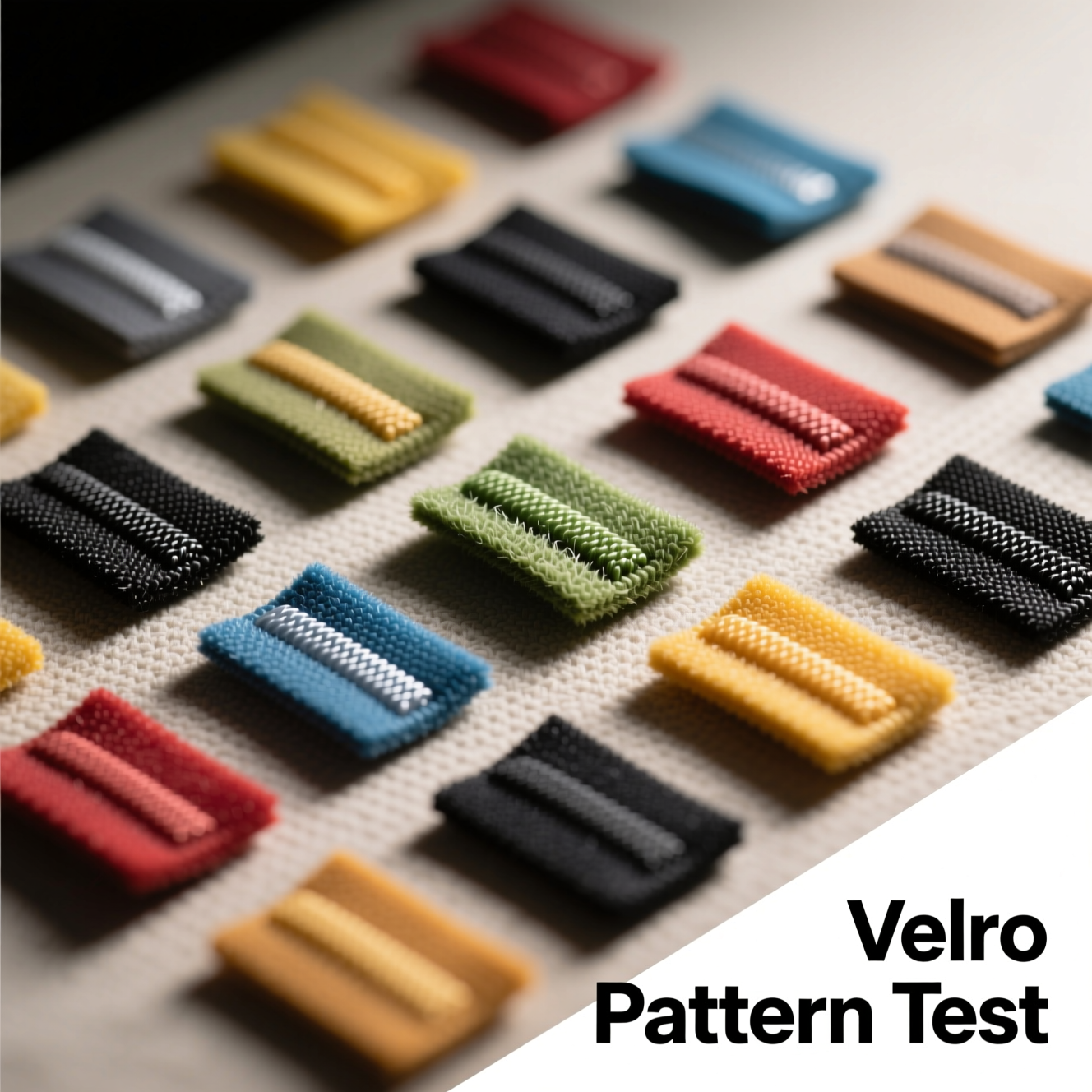 Multiple velcro patches arrangement