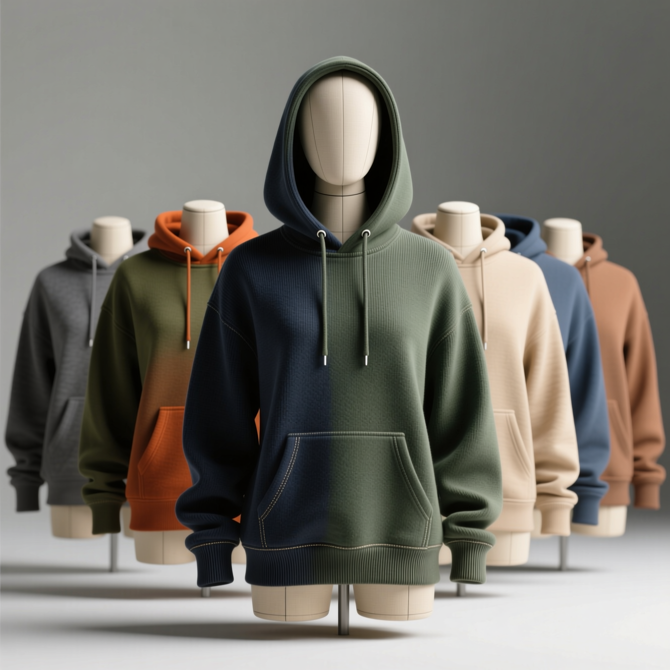 Classic pullover hoodie in various colors